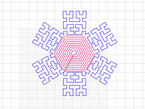 Hilbert Curve playing with angles