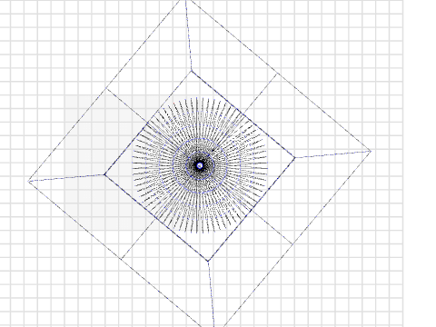 Ananas Stern in Quadrat