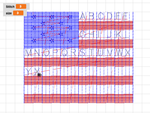 American flag Alpha