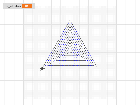 triangle spiral