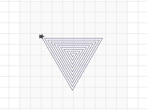 triangle spiral