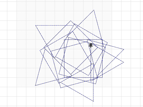 Pinwheel with squares and triangles at Droghedaa ETSS