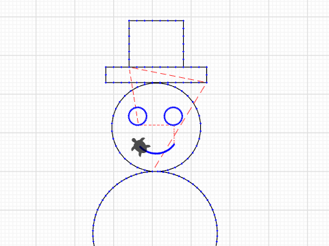 turtle Stitch Snowman