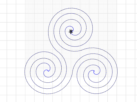 Gammelt 3-delt symbol RUN M TIE OG TRIM