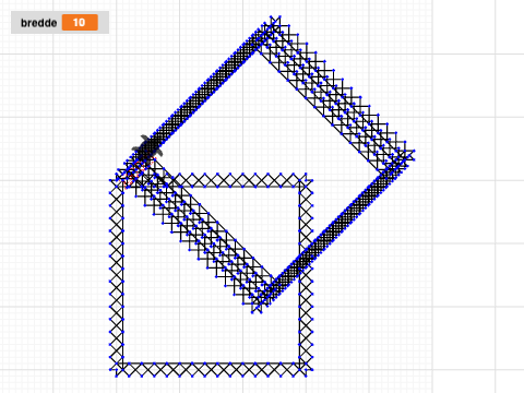 cross stitch and running stitch boxes