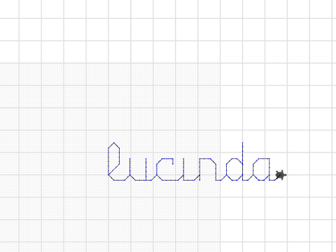 Lucinda fancy writing