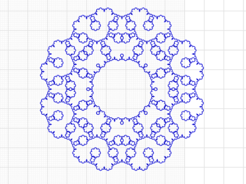 fractal with geometry blocks 3