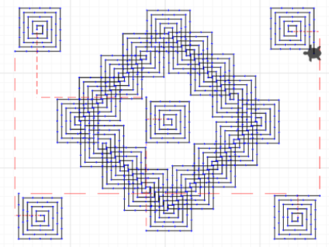 Spiral Square Block