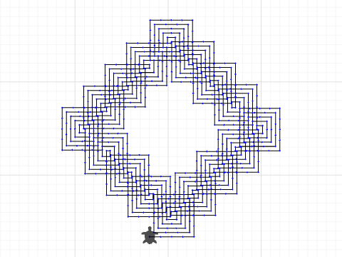 Spiral Squares