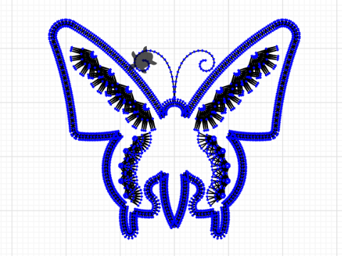 butterfly for embroidery