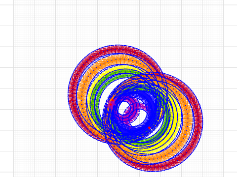 Rainbow Circle Embroidery