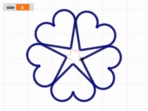 Very Small Star Heart - Variable Size