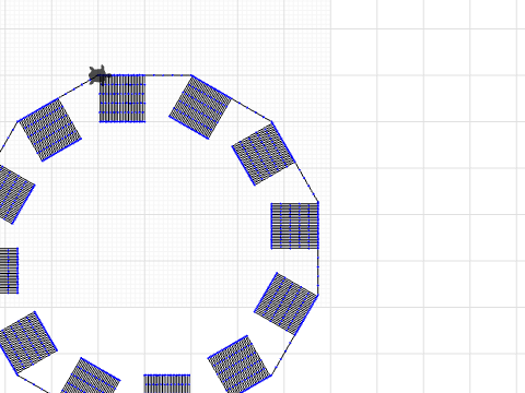 Circle of Tatami Squares