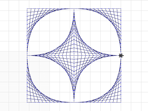 Eight Parabolas in a Square