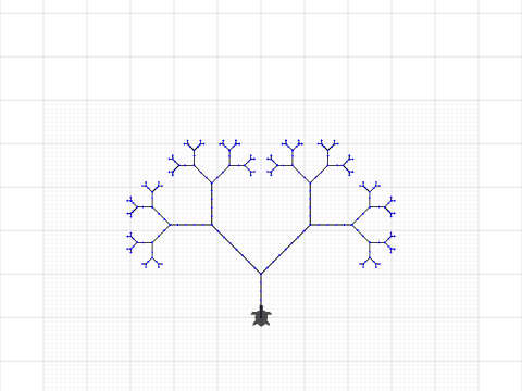 V Tree Snowflake C Recursive Design Playground