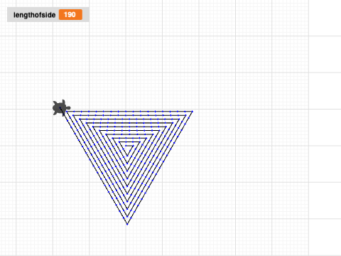 variables triangle spiral