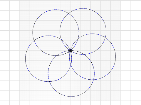 Circle Block Flower