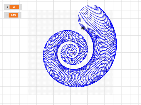 Polygon Spiral by Elaine