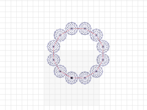 turtle stitch polygon spirograph