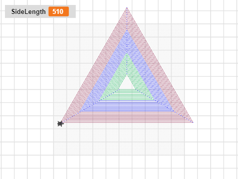 Triangle spiral