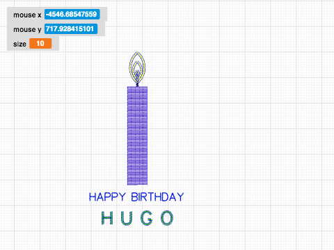 5x7 Happy Birthday HUGO