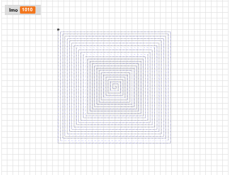 #6 Using variables to make spirals Parsons Problem