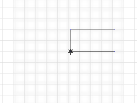 cuadrado y dos triangulos y rectangulo