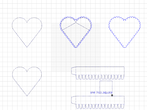 Heart Box Made With a Variable Kite Shape