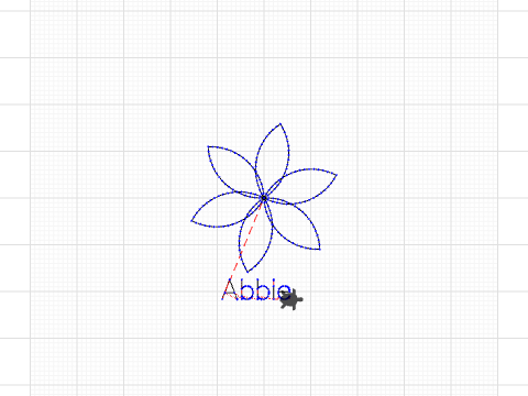 Abbie flower for pencil case