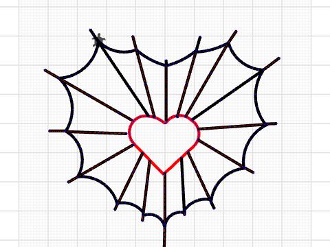 spider web heart