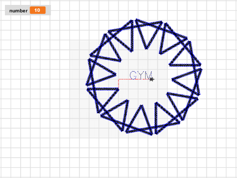 Triangle Mandala 12cm