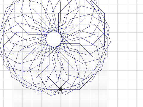 Sechseck Mandala