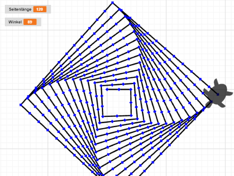 Gedrehtes Quadrat