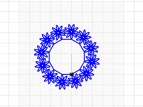 circulo de flores 