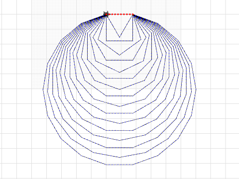 Crazy tunnel made of polygons ( 1 to 18 )