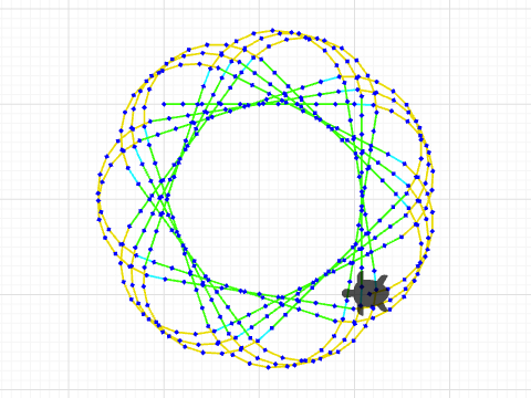 Curved coulerfull triangle 