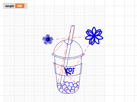 Boba cup KOI flower FINAL