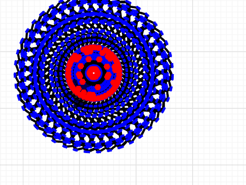 turlte running in hexagonsquares