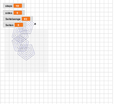 Polygon spiral practice