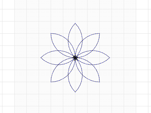 2.6 - 8 petals flower