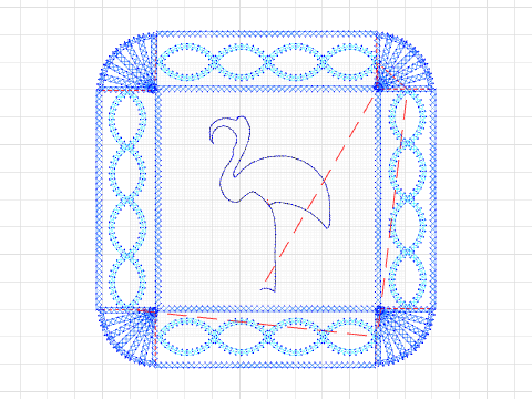 Draw a Picasso One-Liner That Can Be Saved, Resized, Flipped or Mirrored With a Fan Border