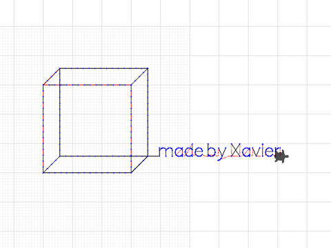 3d vierkant en teken systeem