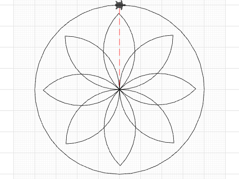 Flor amb cercle