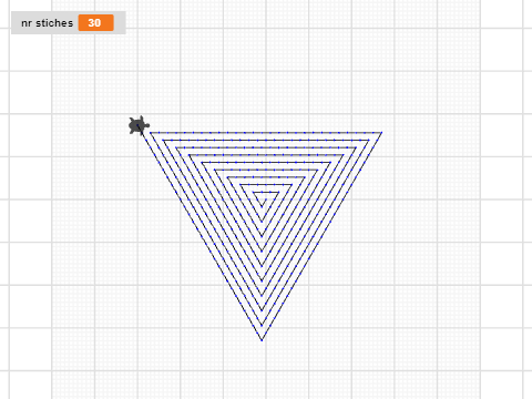 triangle spiral