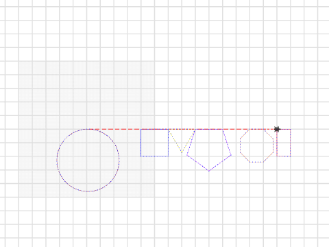 Red Circle Blue Square- RC