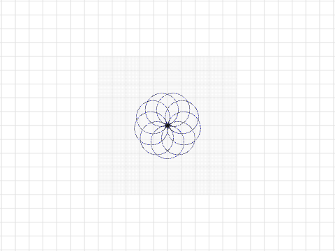 flower with circles