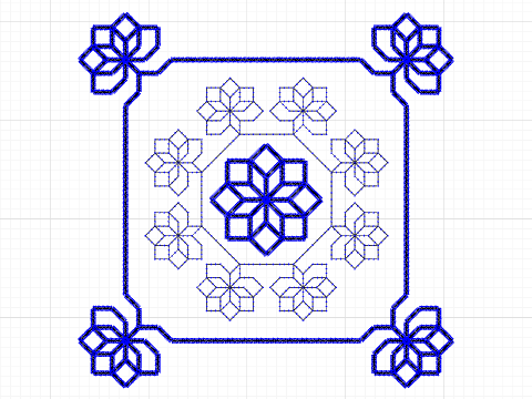 Octagon Flower Doily Lace