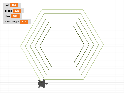 Multi-colored spirals VEO