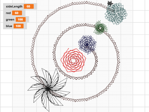 Different Stitch Types Design NEG (Flower Solar System)