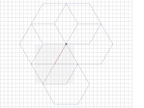 cubes made out of a hexagon